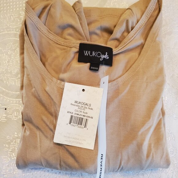 Wukogals Reversible 3/4 Sleeves Slip Dress - Picture 2 of 3